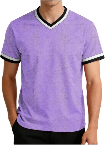 Vista 19 de Lightweight Workout Shirts for Men Summer Mesh V Neck Running Athletic T-Shirts Short Sleeve Breathable Gym Tops