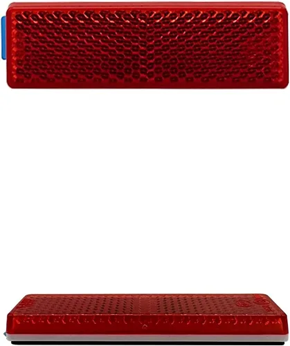 Vista 6 de Reflector 76X22mm autoadhesivo rectángulo de seguridad impermeable para entrada de buzón remolque