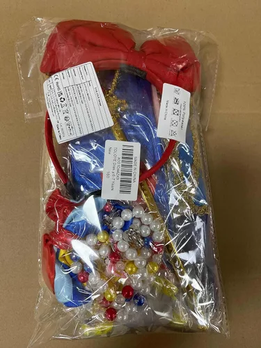 Vista 9 de TOLOYE Disfraces de princesa para niñas, ropa de vestir de princesa con accesorios para fiesta de cumpleaños, Halloween, cosplay