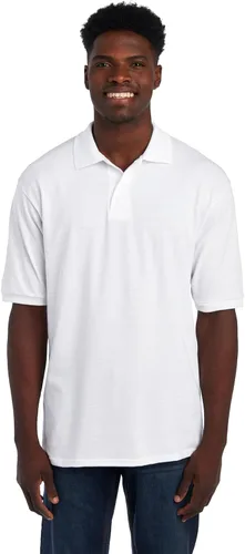 Vista 11 de Jerzees Men's Short Sleeve SpotShield Polo Shirts, Stain Resistant, Sizes S-5X Negro