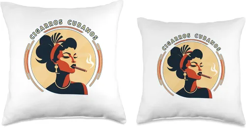 Vista 3 de Underground Cargo Cigarros Cubanos - Almohada de cigarros cubanos de 16 x 16 pulgadas, multicolor