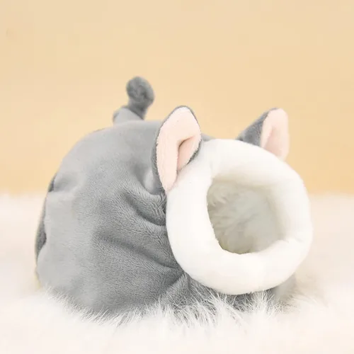 Vista 5 de Cama de conejillo de indias, acogedoras casas de conejos y escondites de conejos, ropa de cama lavable de forro polar para dormir, casa cálida