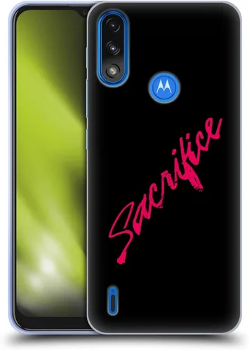Vista 8 de Head Case Designs Funda de gel suave con licencia oficial de Bebe Rexha Neon Bite Me Key Art compatible con Moto E7 Power/Moto E7i Power