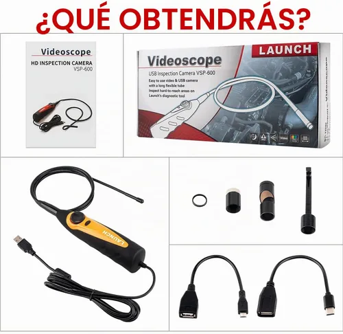 Vista 8 de LAUNCH Endoscopio VSP-600 HD, cámara de boroscopio ultrafina de 0.217 in