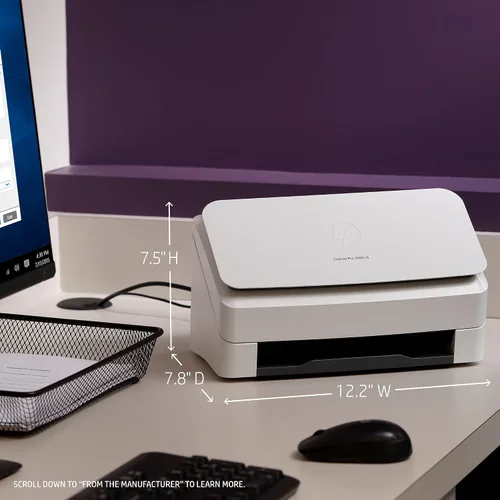 Vista 2 de HP ScanJet Pro 3000 s3 Escáner OCR de alimentación de hojas