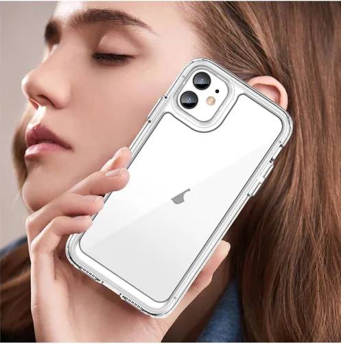 Vista 6 de Funda para iPhone 11: cubierta de teléfono a prueba de golpes de grado militar con protector de pantalla de vidrio templado, antiarañazos y Cristal