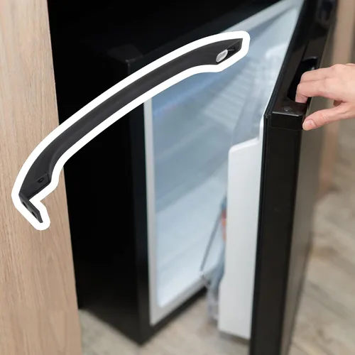 Vista 3 de 218428121 - Manija de puerta de refrigerador negra de repuesto para Frigidaire, sustituye a AP2114546 218428107 781148