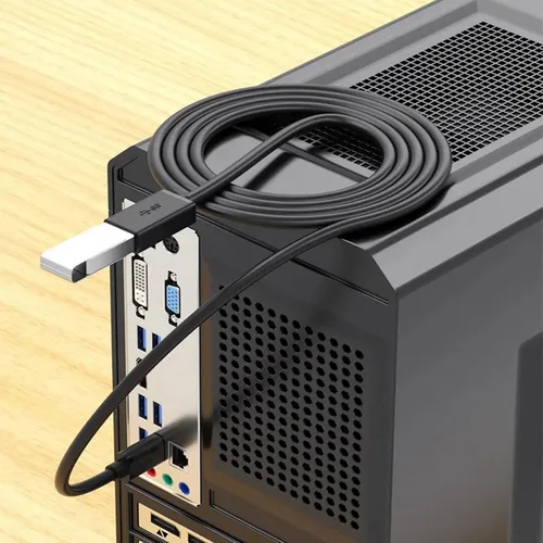 Vista 6 de ALINNA - Paquete de 5 cables de extensión USB 3.0 negros tipo A, macho a hembra, para tableta, teclado USB, mouse, unidad flash, disco duro