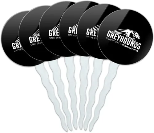 Vista 153 de Abilene Christian - Juego de 6 palillos para cupcakes con logotipo secundario