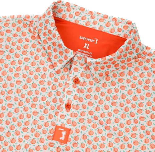 Vista 3 de Bogey Bros - Divertidas camisas polo de golf de manga corta para hombre, con elástico de 4 vías y protección FPU 50