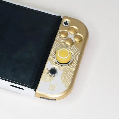 Vista 3 de Switch Button Caps, Switch Button Caps and Silicone Thumb Grips Set, ABXY Key Buttons Sticker Joystick Cover Caps Compatible with SwitchOLED