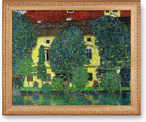 Vista 116 de A&T ARTWORK Avenue to Schloss Kammer por Gustav Klimt. Las reproducciones de arte clásico del mundo, impresiones en lienzo giclée para decoración