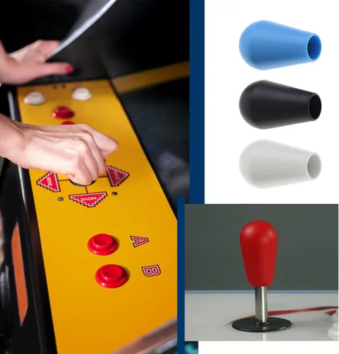 Vista 4 de Create idea 4 unids elipse Oval Joystick Head Rocker Ball Top Handle para M5 Tornillo Joystick Arcade Juego DIY Piezas de repuesto Joystick