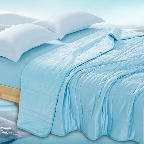 Vista 19 de OMYSTYLE Manta pesada reversible de 48x72 pulgadas y 15 libras para adultos, manta doble cara con peso de felpa corta cálida y tela Tencel fresca