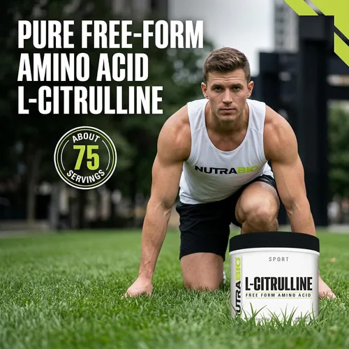 Vista 4 de NutraBio L-citrulina, aminoácido de forma libre, 5.3 oz (150 g)