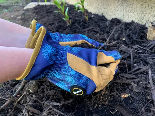 Vista 7 de Miracle-Gro Guantes de trabajo de jardinería de alta destreza para mujer, tecnologías de pantalla táctil, resistentes a la abrasión, cómodos