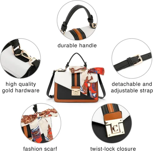 Vista 5 de Scarleton H2065 - Bolso de mano para mujer, monederos para mujer