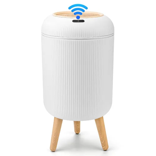 Vista 14 de Pukomc Papelera con sensor inteligente, conveniente e higiénico, fácil de usar, sensor de tecnología, impermeable, papelera de plástico para cocina