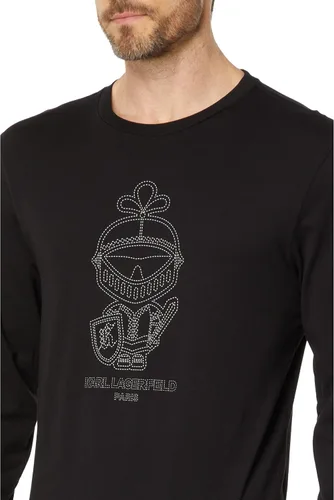 Vista 3 de Karl Lagerfeld Paris Camiseta de manga larga "Got Outline Karl