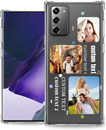 Vista 14 de Funda de teléfono personalizada para Samsung Galaxy Note 20 Ultra Photo Text, Personalizada para añadir tu nombre de imagen, Note20 Funda con bolsa