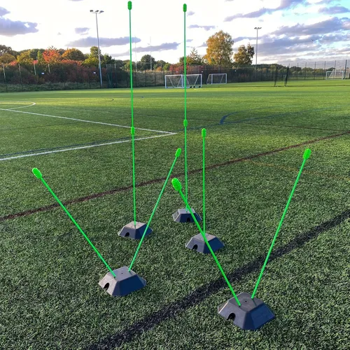 Vista 5 de QUICKPLAY Base Weights to Train on Turf & Court Fits Agility Poles and Kickster Soccer Goals