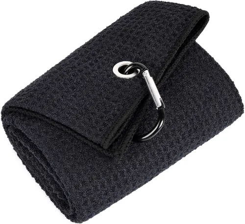 Vista 32 de Mile High Life Toalla de golf premium de tejido de gofre, 16 x 24 pulgadas, extra absorbente y de secado rápido, microfibra ultrasuave, clip