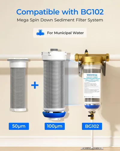 Vista 2 de Waterdrop Cartucho de repuesto AP431 para Aqua-Pure AP431, filtro inhibidor de escala de calentador de agua