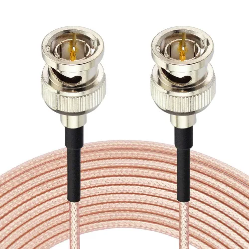 Vista 10 de Superbat HD-SDI 3G SDI Cable 1ft 75 Ohm RG179 BNC Cable de vídeo en ángulo recto Thin Short Low loss Flexible SDI Cable for HD-SDI/3G-SDI/4K/6K