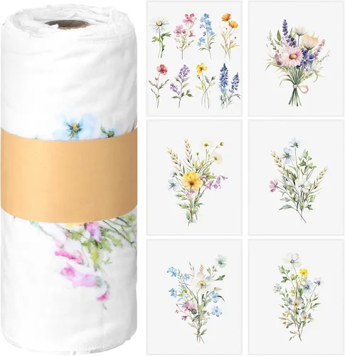 Vista 22 de Paquete de 36 paños de cocina japoneses reutilizables, trapos de limpieza lavables de algodón para el hogar (Azul)
