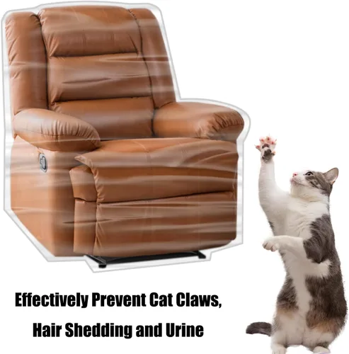 Vista 2 de Imperius Funda para sillón/sillón reclinable, resistente al agua, transparente, gruesa, resistente, cubierta protectora de plástico impermeable