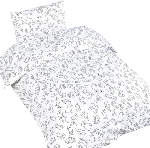 Vista 6 de J-pinno Juego de funda de edredón + funda de almohada de dibujos animados de mariposa arcoíris para niñas, cierre de cremallera, 100% algodón