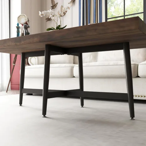 Vista 7 de KaKaBB Patas de Mesa de Café de Metal de 18 Pulgadas, Patas de Muebles de Servicio Pesado para Escritorios Modernos de Oficina, Soportes de TV, Mesa