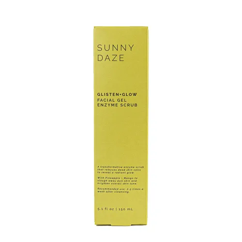 Vista 6 de sun + moon Exfoliante facial con enzima de papaya, gel exfoliante hidratante rejuvenecedor antioxidante con piña y mango, todo tipo de piel, 5.1