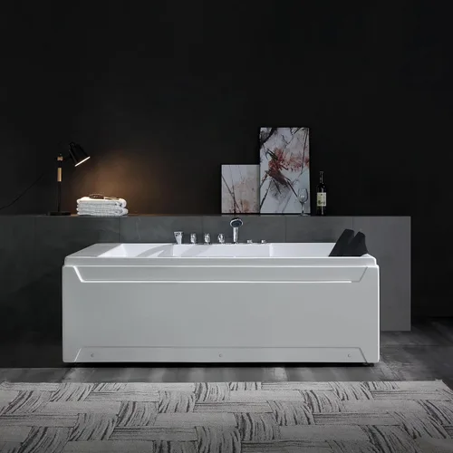 Vista 10 de Empava Bañera de hidromasaje de masaje remojo SPA Chromapy Jets Modelo 2021 72JT367