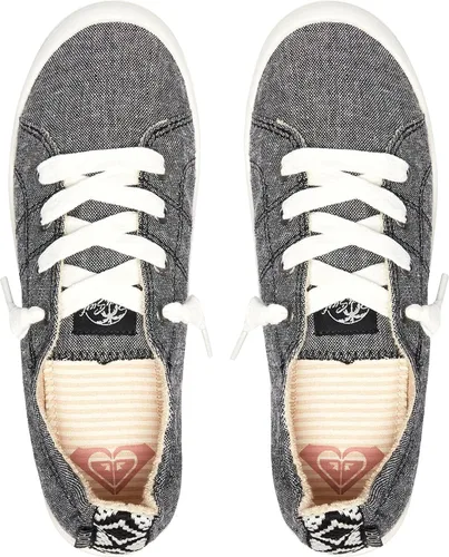 Vista 5 de Roxy Bayshore - tenis para mujer que no hay que amarrar, Negro, 8.5