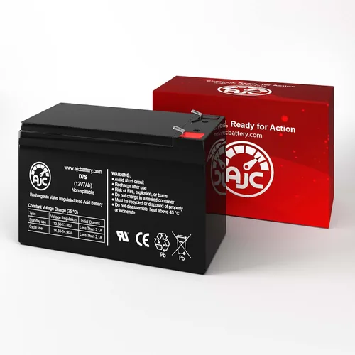 Vista 2 de AJC Batería compatible con batería de plomo sellada Enduring 6-FM-7 6-FM-7.5 12V 7Ah
