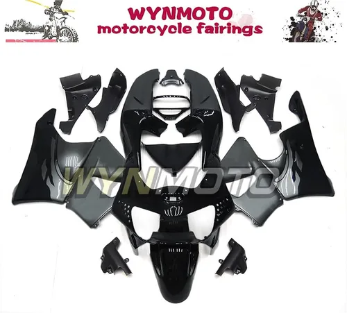 Vista 2 de Carenados completos negros y grises para Honda 1998 1999 CBR900RR 919 CBR919RR CBR 900RR 98 99 ABS Kit de carenado de motocicleta de plástico