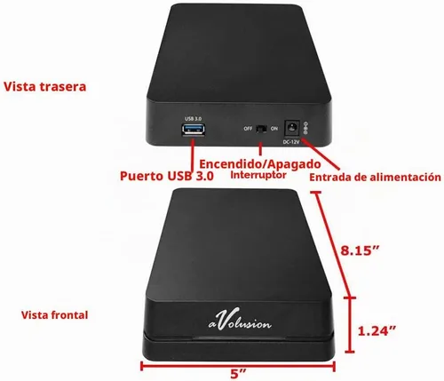 Vista 3 de Avolusion HDDGear Pro 6TB (6000GB) 7200RPM 64MB caché USB 3.0 Disco duro externo para juegos (diseñado para PS4 Pro, delgado, original)
