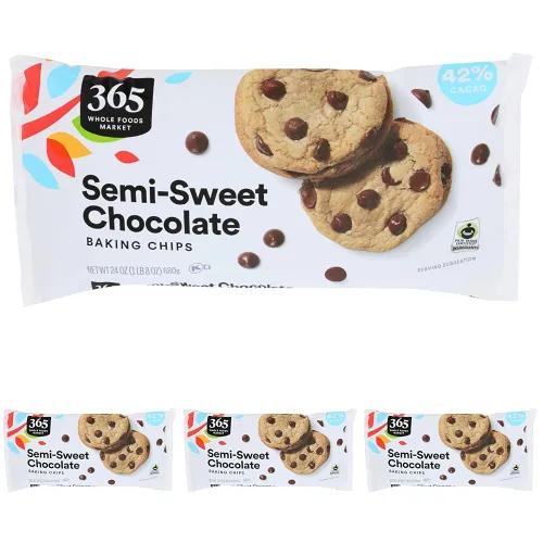 Vista 10 de 365 by Whole Foods Market, Chips de chocolate semidulce, 24 onzas