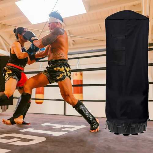 Vista 8 de Funda para saco de boxeo independiente, impermeable al aire libre, cubierta protectora para bolsa de boxeo