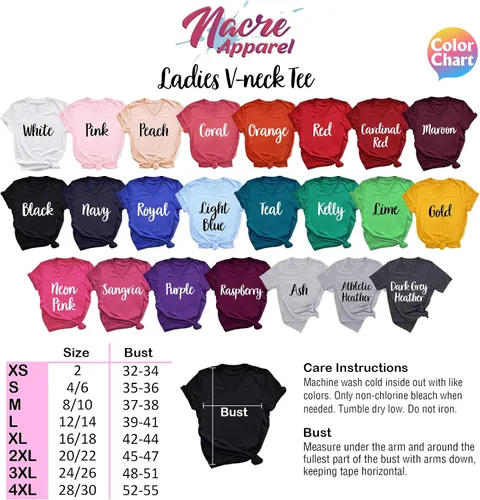 Vista 6 de Camisetas personalizadas para mujer, añade tu texto en la parte delantera y trasera, camisa personalizada con cuello en V