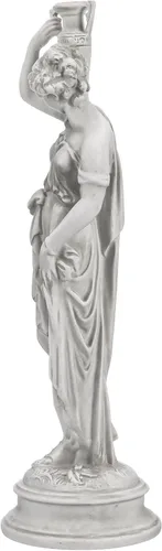 Vista 6 de Design Toscano Dione the Divine Greek Water Woman - Estatua de jardín para interiores y exteriores, tamaño mediano, 22 pulgadas de alto, resina