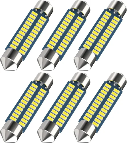 Vista 11 de Serundo Auto DE3175 - Bombilla LED para automóvil de 1.220 in, 1.22 pulgadas, DE3021 DE3022 DE3023 6428 6430 7065, bombilla LED interior utilizada
