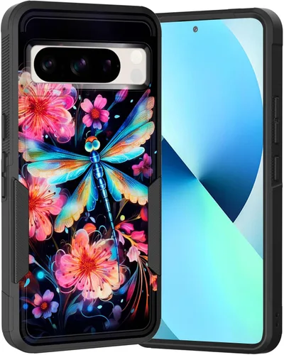 Vista 226 de Funda para Pixel 6A, Híbrida de Doble Capa de Servicio Pesado Resistente a Prueba de Golpes PC Duro + Funda Protectora de Silicona Suave para Google