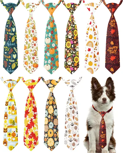 Vista 53 de PET SHOW Paquete de 10 corbatas para perros de feliz cumpleaños, XS