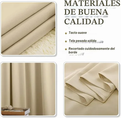 Vista 7 de Pony Dance Cenefa Enrollable Beige - Cenefa de Ventana para Cocina Cortina Enrollable con Ojales para Decoración del Hogar Cenefa Ajustable, 42''An