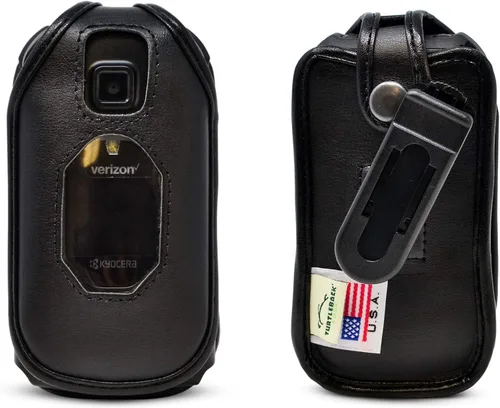 Vista 9 de Turtleback Funda ajustada diseñada para DuraXV Extreme y DuraXA Equip - Funda de piel negra con clip de cinturón de metal giratorio de alta