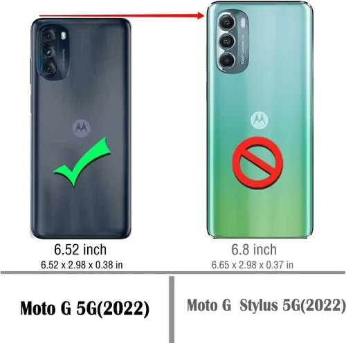 Vista 2 de Osophter Funda transparente para Moto G 5G 2022 con protector de pantalla, TPU con absorción de golpes, esquinas reforzadas, cubierta flexible