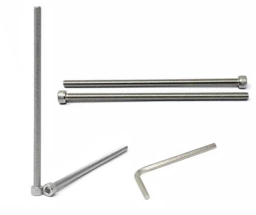 Vista 207 de iexcell Kit de tornillos de cabeza hexagonal de acero inoxidable 304, 100 unidades M2 x 0.157 in, paso de rosca de 0.016 in