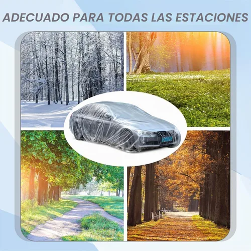 Vista 7 de BBTO - Funda desechable de plástico transparente universal con banda